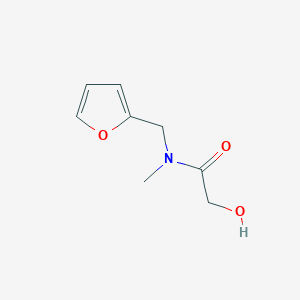 molecular formula C8H11NO3 B3389427 N-(furan-2-ylmethyl)-2-hydroxy-N-methylacetamide CAS No. 926235-09-8
