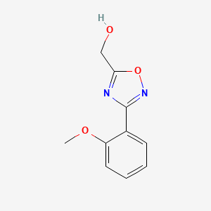 molecular formula C10H10N2O3 B3389446 [3-(2-Methoxyphenyl)-1,2,4-oxadiazol-5-yl]methanol CAS No. 926242-11-7