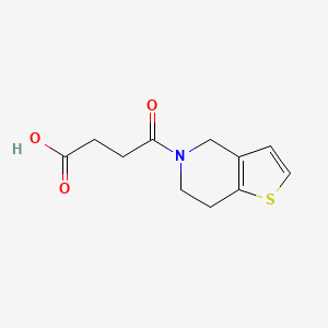 molecular formula C11H13NO3S B3389467 4-oxo-4-{4H,5H,6H,7H-thieno[3,2-c]pyridin-5-yl}butanoic acid CAS No. 926252-17-7