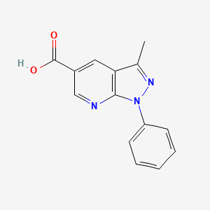 3-methyl-1-phenyl-1H-pyrazolo[3,4-b]pyridine-5-carboxylic acid