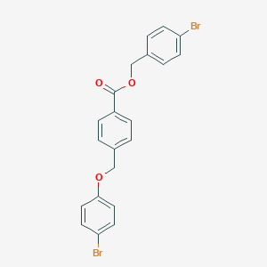 molecular formula C21H16Br2O3 B338949 4-Bromobenzyl 4-[(4-bromophenoxy)methyl]benzoate 