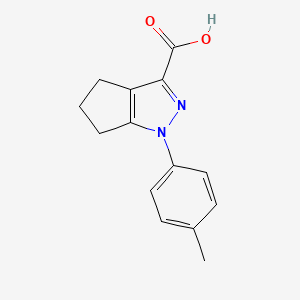 1-(4-methylphenyl)-1H,4H,5H,6H-cyclopenta[c]pyrazole-3-carboxylic acid