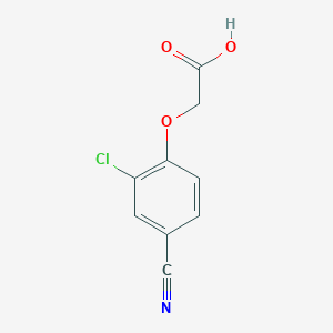 molecular formula C9H6ClNO3 B3389507 2-(2-Chloro-4-cyanophenoxy)acetic acid CAS No. 926270-12-4