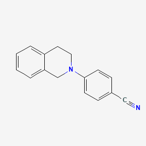 molecular formula C16H14N2 B3389535 4-(1,2,3,4-Tetrahydroisoquinolin-2-yl)benzonitrile CAS No. 927699-47-6