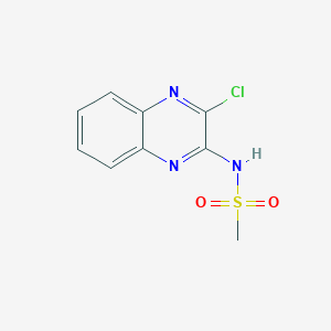 molecular formula C9H8ClN3O2S B3389542 N-(3-chloroquinoxalin-2-yl)methanesulfonamide CAS No. 928139-52-0