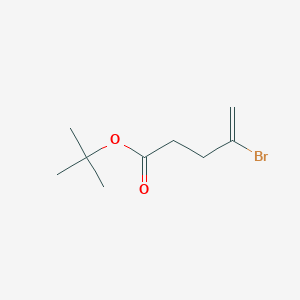 molecular formula C9H15BrO2 B3389549 Tert-butyl 4-bromopent-4-enoate CAS No. 92975-38-7