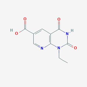 molecular formula C10H9N3O4 B3389581 1-ethyl-2,4-dioxo-1H,2H,3H,4H-pyrido[2,3-d]pyrimidine-6-carboxylic acid CAS No. 929975-80-4