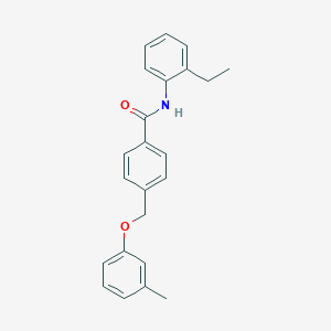 molecular formula C23H23NO2 B338960 N-(2-ethylphenyl)-4-[(3-methylphenoxy)methyl]benzamide 