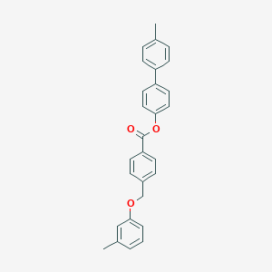 molecular formula C28H24O3 B338961 4'-Methyl[1,1'-biphenyl]-4-yl 4-[(3-methylphenoxy)methyl]benzoate 