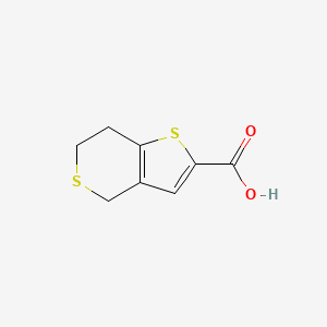 molecular formula C8H8O2S2 B3389625 4H,6H,7H-thieno[3,2-c]thiopyran-2-carboxylic acid CAS No. 933709-15-0
