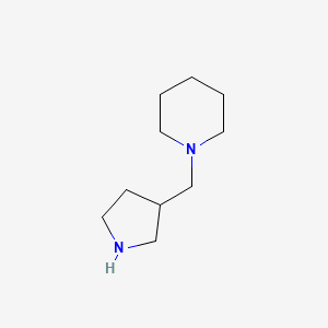 molecular formula C10H20N2 B3389657 1-(Pyrrolidin-3-ylmethyl)piperidine CAS No. 933742-03-1