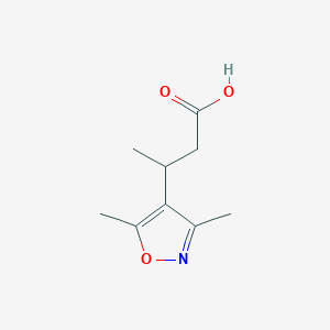 molecular formula C9H13NO3 B3389703 3-(Dimethyl-1,2-oxazol-4-yl)butanoic acid CAS No. 93548-20-0