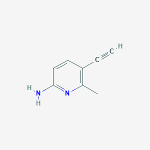 molecular formula C8H8N2 B3389718 5-Ethynyl-6-methylpyridin-2-amine CAS No. 936344-80-8