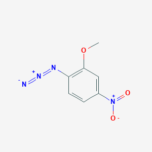 molecular formula C7H6N4O3 B3389726 1-Azido-2-methoxy-4-nitrobenzene CAS No. 93749-93-0