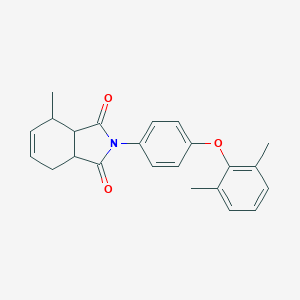 molecular formula C23H23NO3 B338975 2-[4-(2,6-dimethylphenoxy)phenyl]-4-methyl-3a,4,7,7a-tetrahydro-1H-isoindole-1,3(2H)-dione 