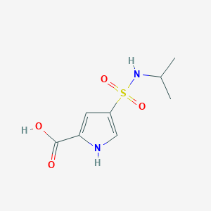 molecular formula C8H12N2O4S B3389766 4-[(propan-2-yl)sulfamoyl]-1H-pyrrole-2-carboxylic acid CAS No. 937613-86-0