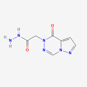 molecular formula C7H8N6O2 B3389790 2-(4-oxopyrazolo[1,5-d][1,2,4]triazin-5(4H)-yl)acetohydrazide CAS No. 938001-18-4