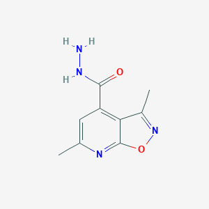 molecular formula C9H10N4O2 B3389794 3,6-Dimethylisoxazolo[5,4-b]pyridine-4-carbohydrazide CAS No. 938022-08-3