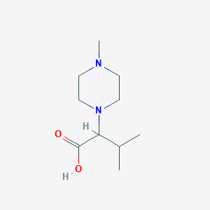 molecular formula C10H20N2O2 B3389807 3-Methyl-2-(4-methylpiperazin-1-yl)butanoic acid CAS No. 938251-34-4