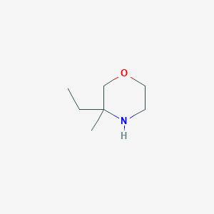 molecular formula C7H15NO B3389824 3-Ethyl-3-methylmorpholine CAS No. 938326-10-4