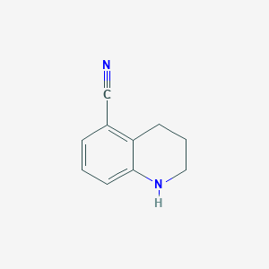 molecular formula C10H10N2 B3389845 1,2,3,4-四氢喹啉-5-腈 CAS No. 939758-72-2