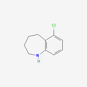 molecular formula C10H12ClN B3389851 6-chloro-2,3,4,5-tetrahydro-1H-1-benzazepine CAS No. 939759-11-2