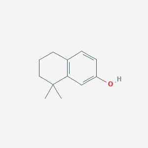 molecular formula C12H16O B3389887 2-Naphthalenol, 5,6,7,8-tetrahydro-8,8-dimethyl- CAS No. 94250-82-5