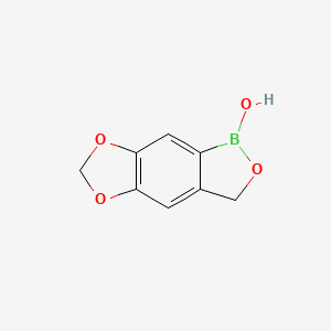 molecular formula C8H7BO4 B3389897 5,10,12-Trioxa-4-boratricyclo[7.3.0.0,3,7]dodeca-1(9),2,7-trien-4-ol CAS No. 943311-49-7