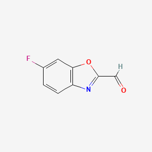 molecular formula C8H4FNO2 B3389902 6-Fluoro-1,3-benzoxazole-2-carbaldehyde CAS No. 944898-73-1