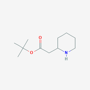 molecular formula C11H21NO2 B3389904 Tert-butyl 2-(piperidin-2-yl)acetate CAS No. 945261-22-3