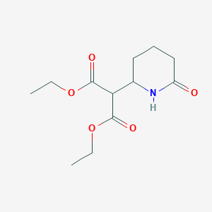 molecular formula C12H19NO5 B3389912 1,3-Diethyl 2-(6-oxopiperidin-2-yl)propanedioate CAS No. 945930-34-7