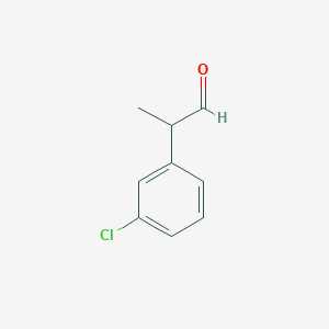 molecular formula C9H9ClO B3389950 2-(3-Chlorophenyl)propanal CAS No. 947732-85-6