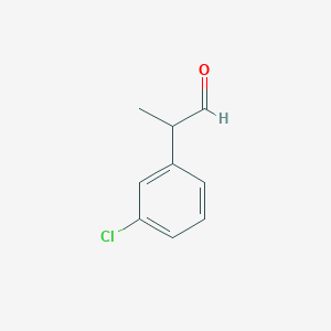 molecular formula C9H9ClO B3389950 2-(3-氯苯基)丙醛 CAS No. 947732-85-6