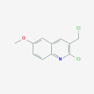 molecular formula C11H9Cl2NO B3389951 2-氯-3-氯甲基-6-甲氧基喹啉 CAS No. 948291-11-0