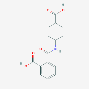 molecular formula C15H17NO5 B339000 2-[(4-Carboxycyclohexyl)carbamoyl]benzoic acid 
