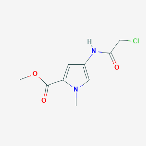 molecular formula C9H11ClN2O3 B3390000 methyl 4-(2-chloroacetamido)-1-methyl-1H-pyrrole-2-carboxylate CAS No. 950094-43-6