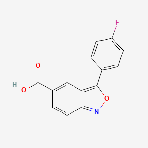 molecular formula C14H8FNO3 B3390016 3-(4-Fluorophenyl)-2,1-benzoxazole-5-carboxylic acid CAS No. 950271-35-9