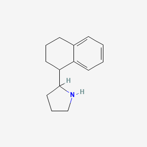 molecular formula C14H19N B3390019 2-(1,2,3,4-Tetrahydronaphthalen-1-yl)pyrrolidine CAS No. 95092-06-1