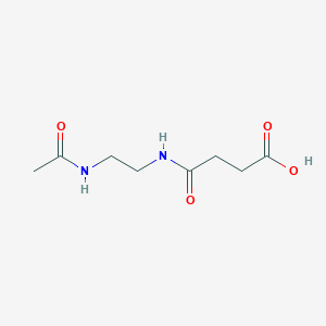molecular formula C8H14N2O4 B3390034 3-[(2-Acetamidoethyl)carbamoyl]propanoic acid CAS No. 951912-07-5