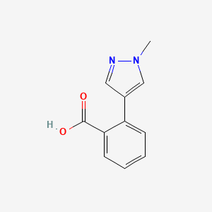 molecular formula C11H10N2O2 B3390045 2-(1-Methyl-1H-pyrazol-4-YL)benzoic acid CAS No. 953076-87-4
