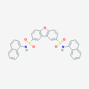 molecular formula C32H22N2O5S2 B339005 N~2~,N~8~-di(1-naphthyl)dibenzo[b,d]furan-2,8-disulfonamide 
