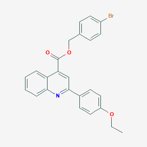 molecular formula C25H20BrNO3 B339006 4-Bromobenzyl 2-(4-ethoxyphenyl)-4-quinolinecarboxylate 