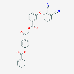 molecular formula C30H18N2O6 B339009 2-[4-(Benzoyloxy)phenyl]-2-oxoethyl 3-(2,3-dicyanophenoxy)benzoate 