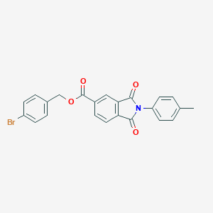 molecular formula C23H16BrNO4 B339010 4-Bromobenzyl 2-(4-methylphenyl)-1,3-dioxo-5-isoindolinecarboxylate 