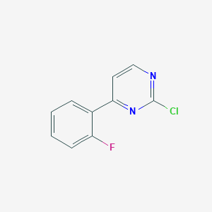 molecular formula C10H6ClFN2 B3390127 2-Chloro-4-(2-fluorophenyl)pyrimidine CAS No. 954216-36-5