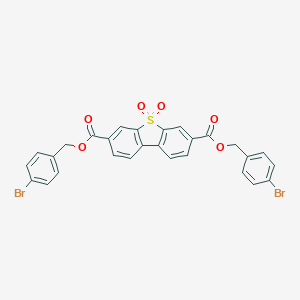 molecular formula C28H18Br2O6S B339013 Bis(4-bromobenzyl) dibenzo[b,d]thiophene-3,7-dicarboxylate 5,5-dioxide 