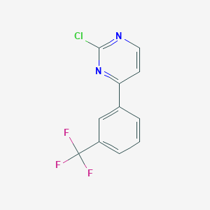 molecular formula C11H6ClF3N2 B3390131 2-Chloro-4-[3-(trifluoromethyl)phenyl]pyrimidine CAS No. 954217-22-2