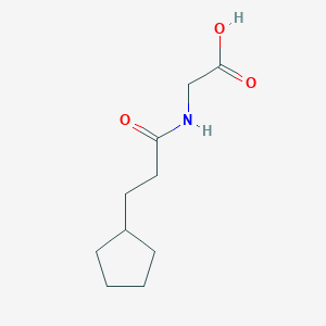 2-(3-Cyclopentylpropanamido)acetic acid