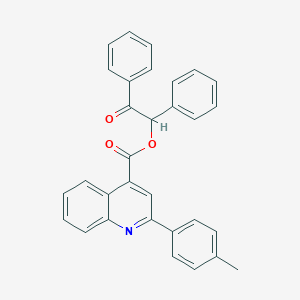 molecular formula C31H23NO3 B339020 2-Oxo-1,2-diphenylethyl 2-(4-methylphenyl)-4-quinolinecarboxylate 