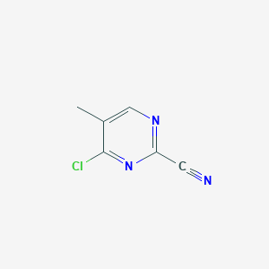 molecular formula C6H4ClN3 B3390240 2-Pyrimidinecarbonitrile, 4-chloro-5-methyl- CAS No. 955112-51-3